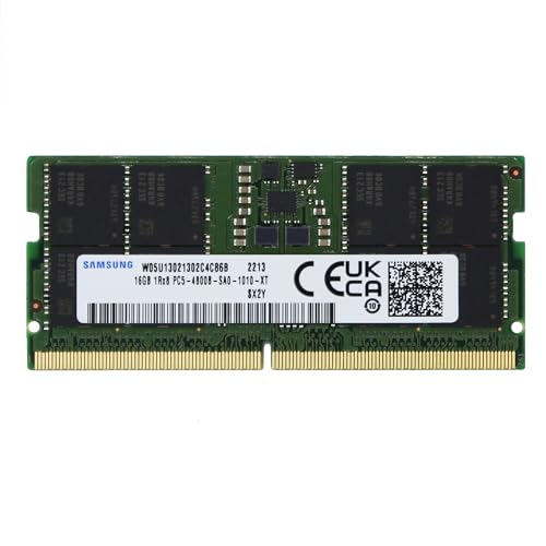 Samsung 16GB DDR5 4800MHz PC5-38400 SODIMM 1Rx8 Single Rank CL40